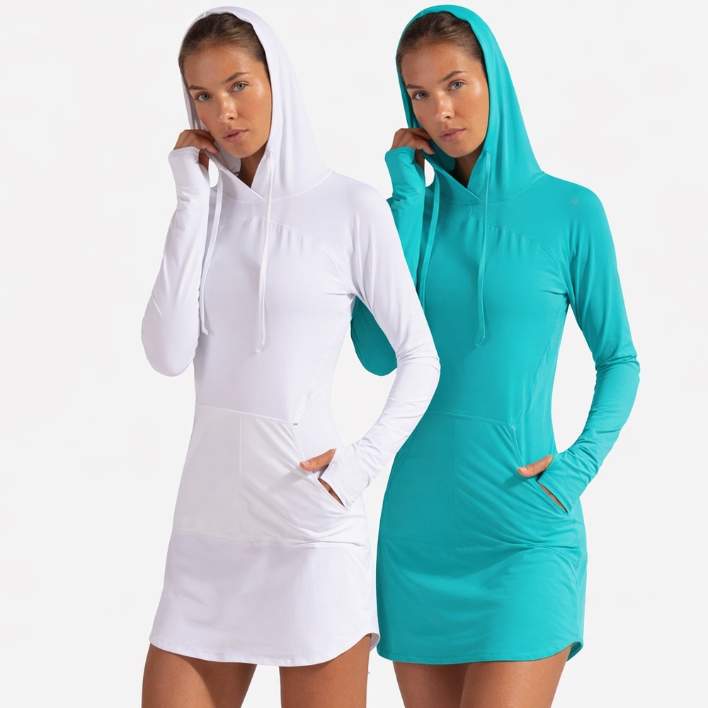 BloqUV SET of 2! Relaxed Hoodie Dress Bloq UV
